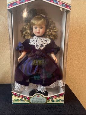 Melissa Purple Victorian-Style Doll with White Lace limited edition